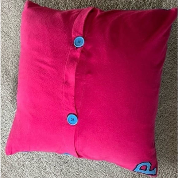 VS PINK PILLOW DECORATIVE THROW 2005 PILLOW & CASE BLUE SAY YES TO PINK VINTAGE - Picture 10 of 13